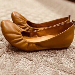 J Crew 8 1/2 Camel Colored Ballet Flats